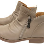 Hush Puppies Chalet Womens Comfortable Taupe Leather Ankle Boots