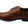 Hush Puppies Cale Mens Wide Fit Comfort Leather Lace Up Dress Shoes