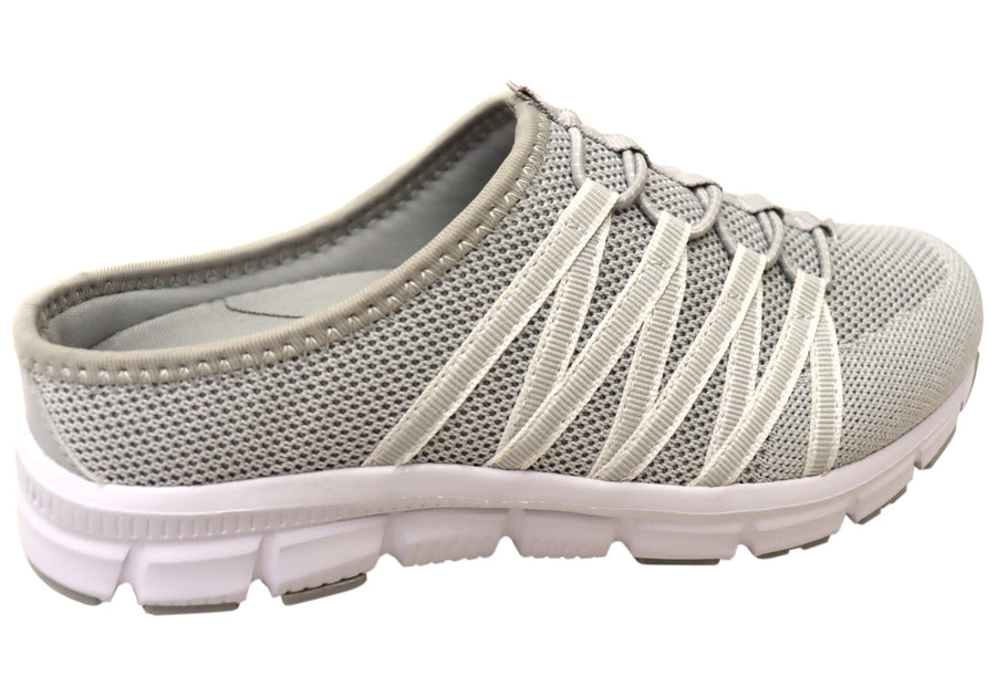 Scholl Orthaheel Utopia Knit Womens Comfortable Open Back Casual Shoes