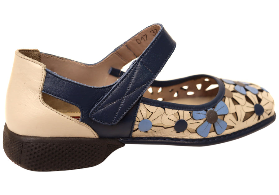 J Gean Azaelia Womens Comfortable Brazilian Leather Mary Jane Shoes