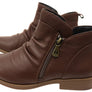 Hush Puppies Chalet Womens Comfortable Chocolate Leather Ankle Boots