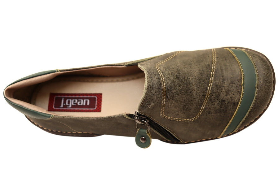 J Gean Norma Womens Comfortable Leather Shoes Made In Brazil