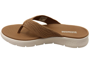 Skechers Womens GOwalk Flex Sandal Splendor Comfortable Thongs