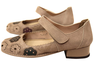J Gean Creation Womens Comfortable Brazilian Leather Low Heel Shoes