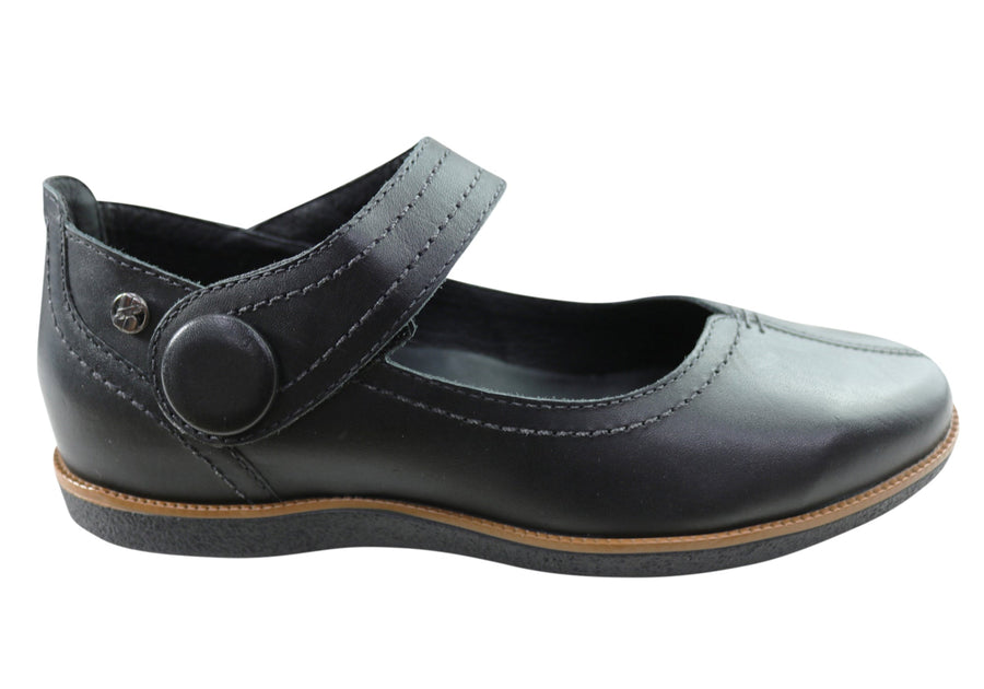 Bottero Simonee Womens Comfortable Leather Shoes Made In Brazil