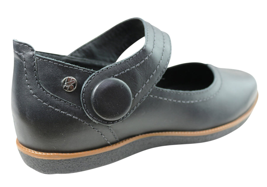 Bottero Simonee Womens Comfortable Leather Shoes Made In Brazil
