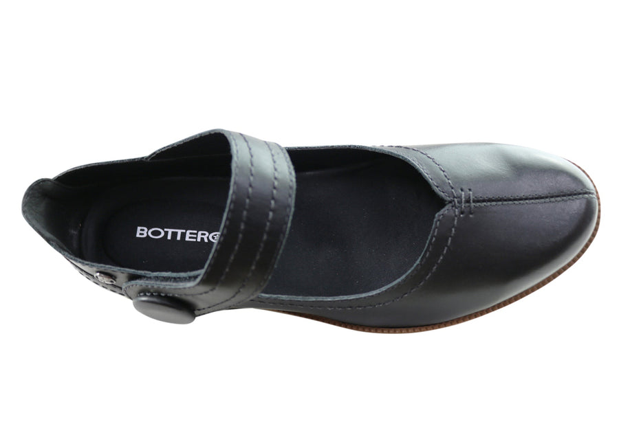 Bottero Simonee Womens Comfortable Leather Shoes Made In Brazil