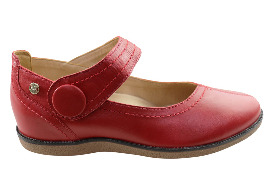 Bottero Simonee Womens Comfortable Leather Shoes Made In Brazil