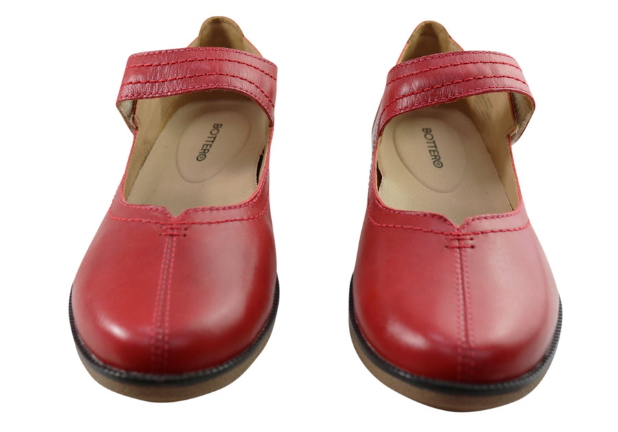 Bottero Simonee Womens Comfortable Leather Shoes Made In Brazil