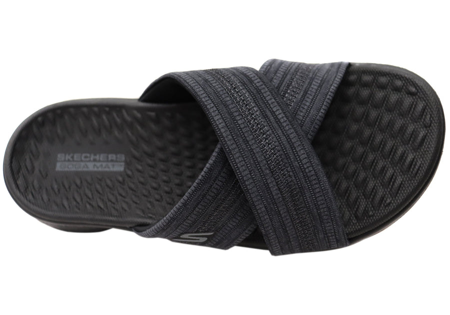 Skechers Womens GOwalk Flex Sandal Impressed Slides Sandals