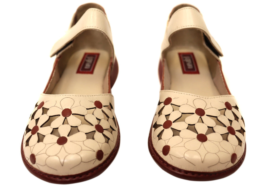J Gean Tulip Womens Comfortable Brazilian Leather Mary Jane Shoes