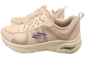 Skechers Womens Arch Fit Wave Rush Comfortable Lace Up Shoes
