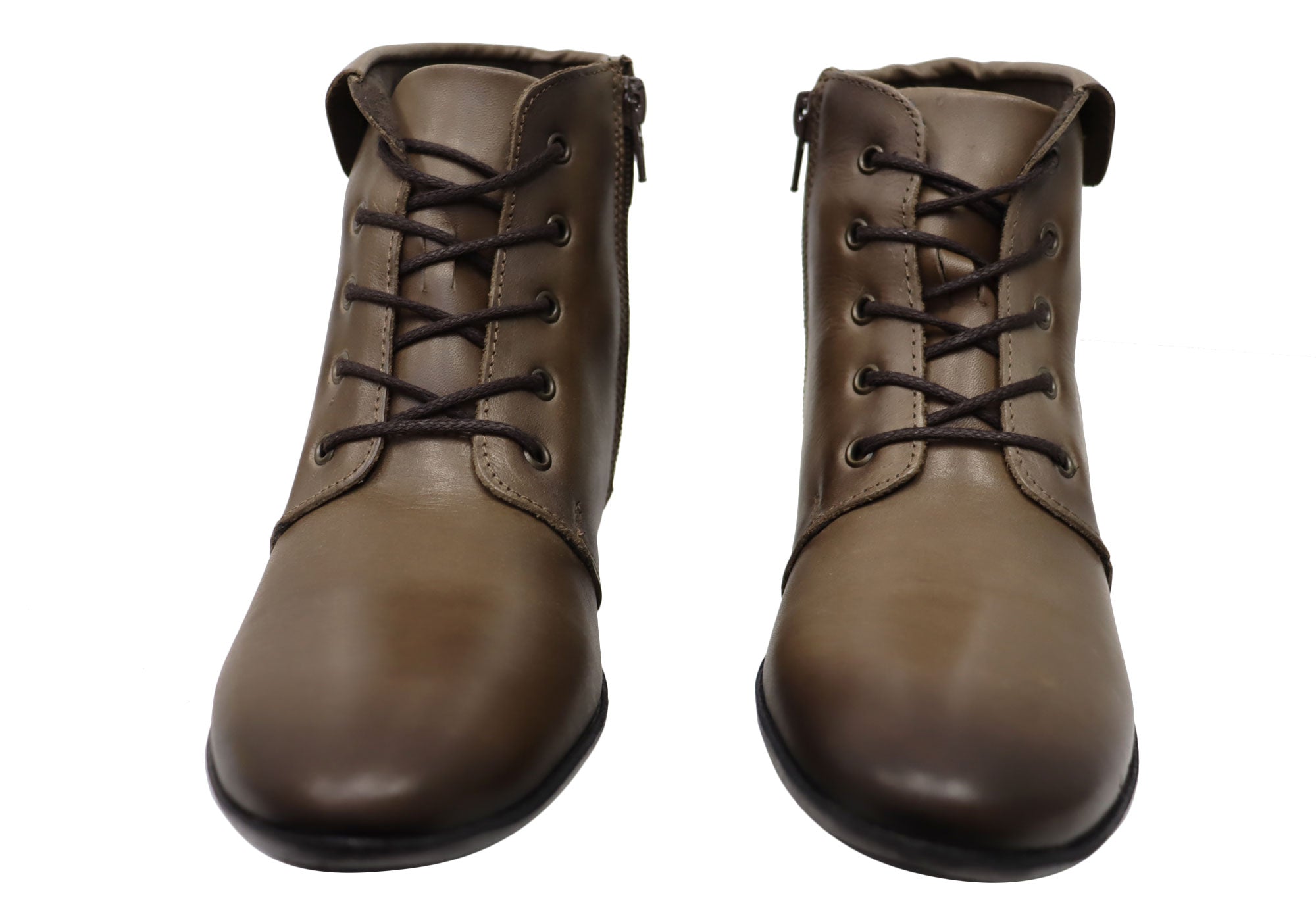 Perlatto Marie Womens Comfortable Leather Ankle Boots Made In Brazil