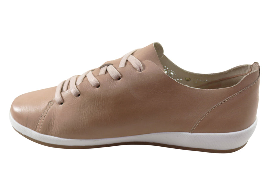 Bottero Josie Womens Comfortable Leather Casual Shoes Made In Brazil