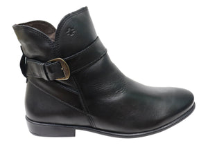 Perlatto Penny Womens Comfortable Leather Ankle Boots Made In Brazil