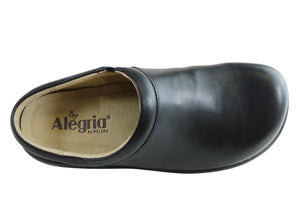 Alegria Kayla Womens Comfortable Leather Open Back Shoes