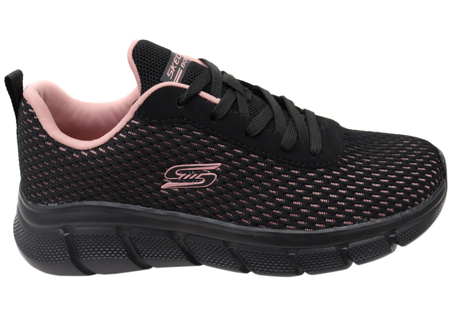 Skechers Womens BOBS Sport B Flex Swift Flair Comfortable Shoes