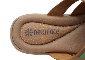 New Face Taylor Womens Comfort Leather Thongs Sandals Made In Brazil