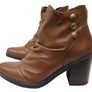 Perlatto Hilton Womens Comfortable Leather Ankle Boots Made In Brazil