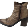 Perlatto Hilton Womens Comfortable Leather Ankle Boots Made In Brazil