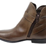 Perlatto Penny Womens Comfortable Leather Ankle Boots Made In Brazil