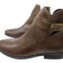 Perlatto Penny Womens Comfortable Leather Ankle Boots Made In Brazil