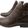 Perlatto Penny Womens Comfortable Leather Ankle Boots Made In Brazil