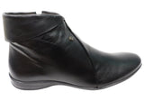 Perlatto Lotty Womens Comfortable Leather Ankle Boots Made In Brazil