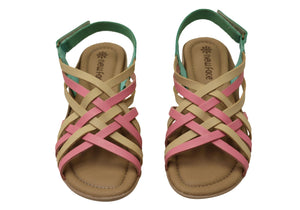 New Face Jessica Womens Comfortable Leather Sandals Made In Brazil