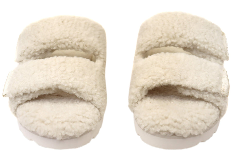 Hush Puppies Fluffy Womens Comfortable Open Toe Slippers