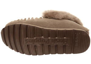 Hush Puppies Shaggy Womens Comfortable Moccasin Slippers