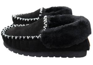 Hush Puppies Shaggy Mens Comfortable Moccasin Slippers