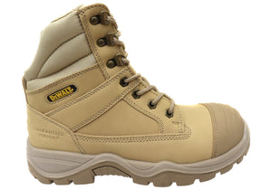 DeWALT PROComfort Toner Mens Side Zip Leather Safety Boots