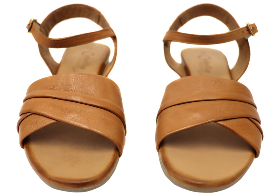 Cabello Comfort Yenice Womens Comfortable European Leather Sandals