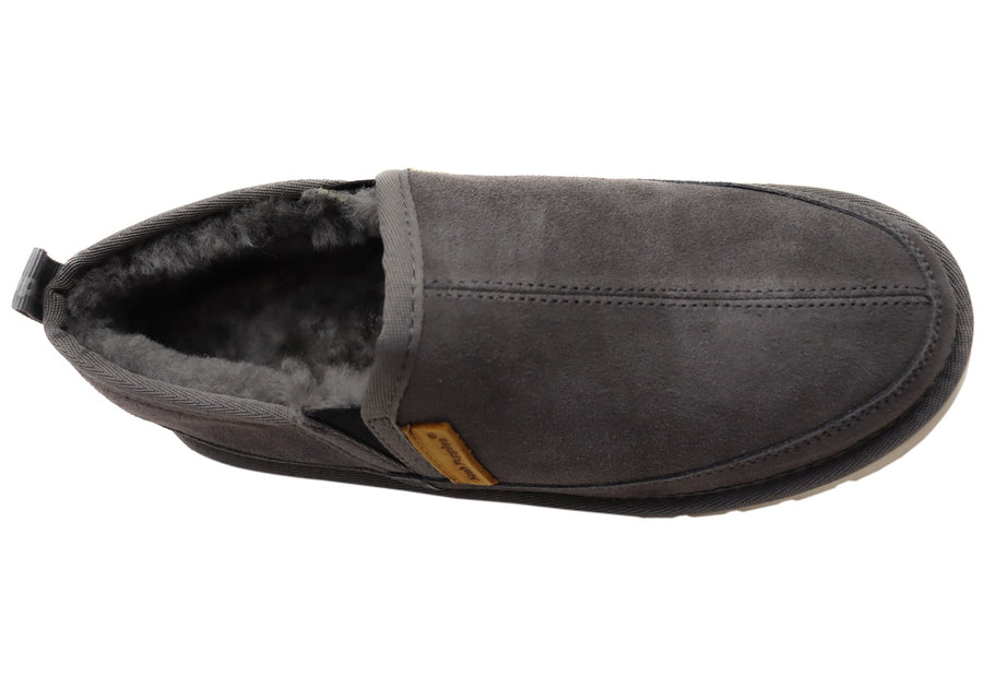 Hush Puppies Leopold Mens Comfortable Wide Fit Slippers