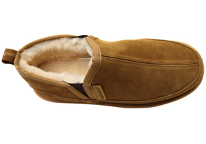 Hush Puppies Leopold Mens Comfortable Wide Fit Slippers