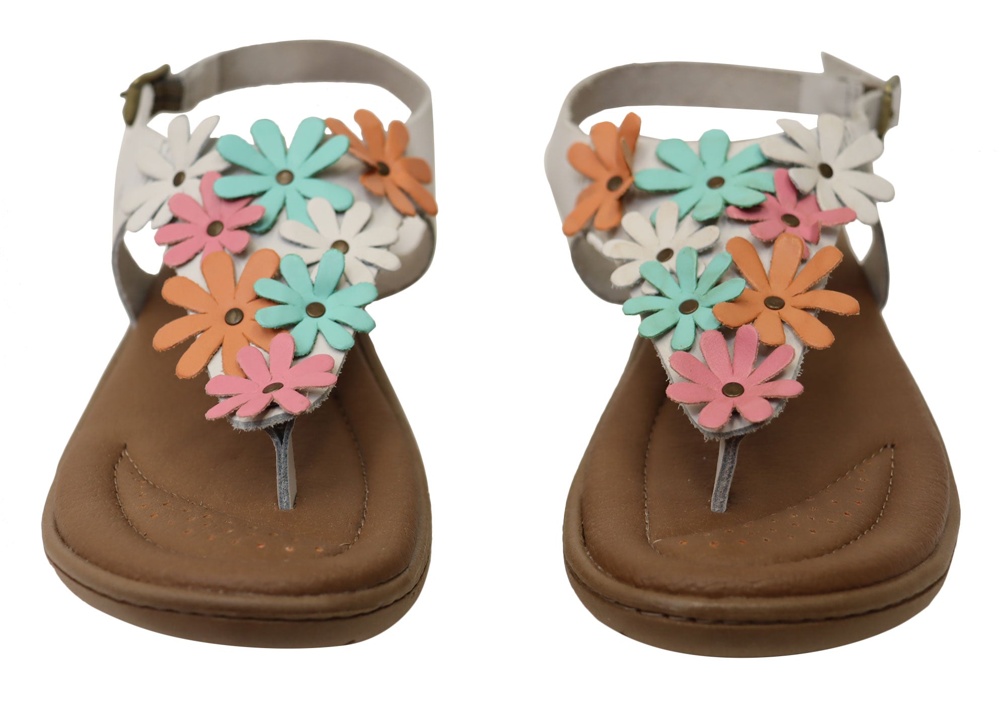 New Face Kimmy Womens Comfortable Leather Sandals Made In Brazil