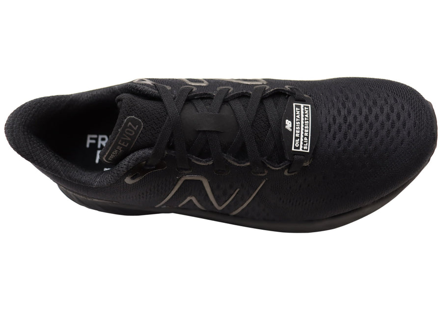 New Balance Womens Evoz SR Slip Resistant Wide Fit Shoes