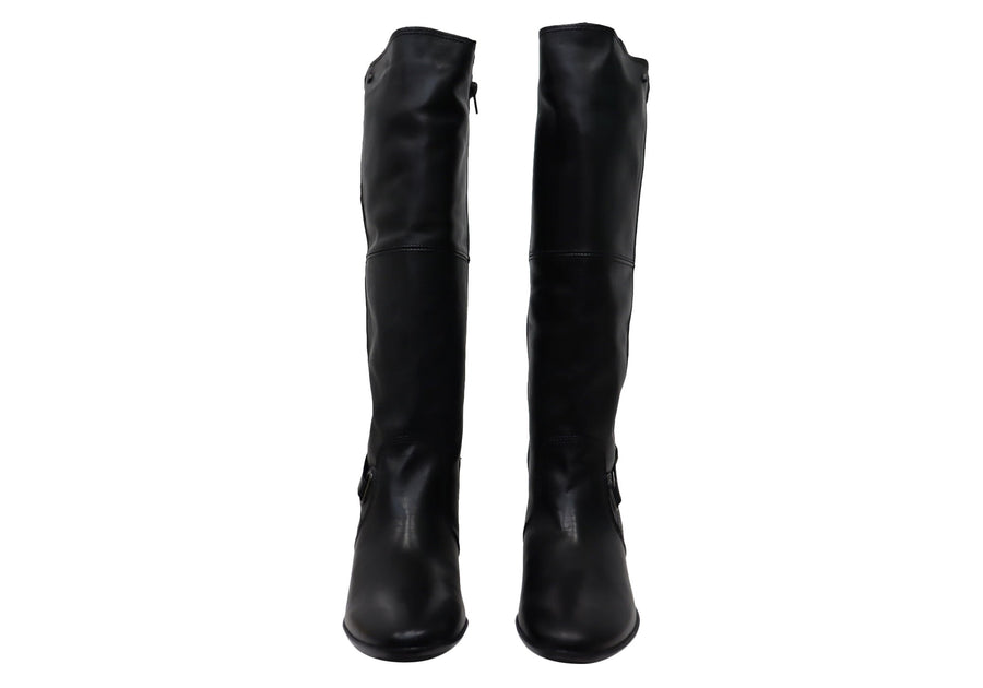 Perlatto Olander Womens Brazilian Comfortable Leather Knee High Boots