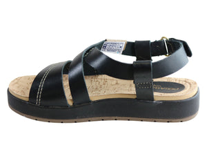Pegada Tracie Womens Comfort Cushioned Leather Sandals Made In Brazil