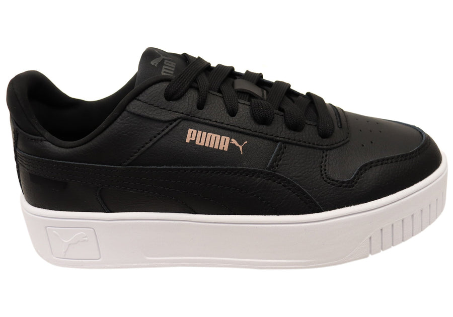 Puma Womens Carina Street Comfortable Lace Up Sneakers