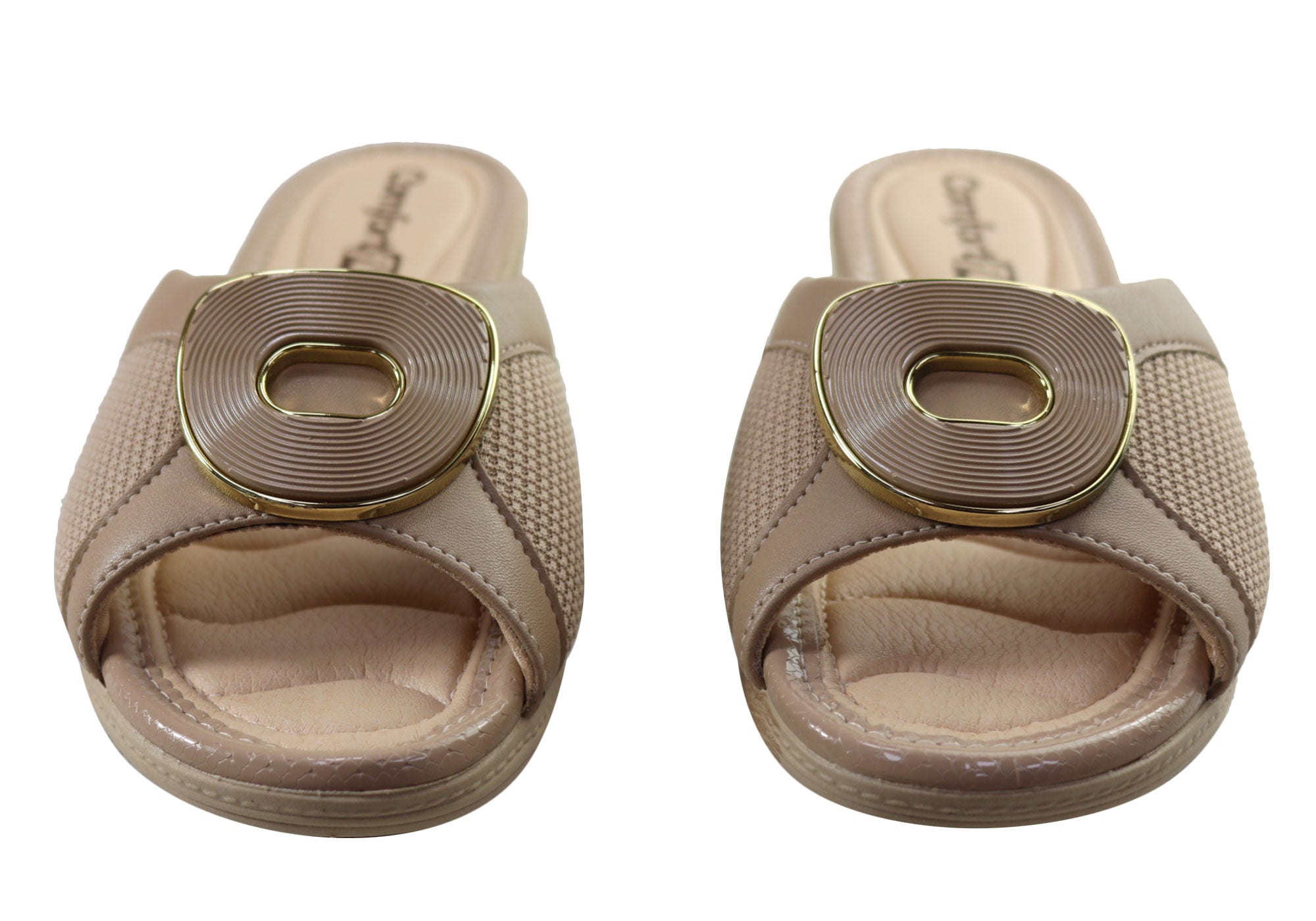 Comfortflex Hilda Womens Comfort Wedge Slides Sandals Made In Brazil