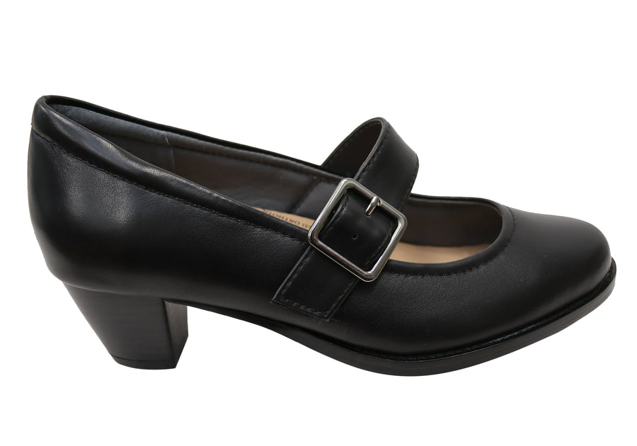 Scholl Orthaheel Hope Womens Comfortable Leather Heels