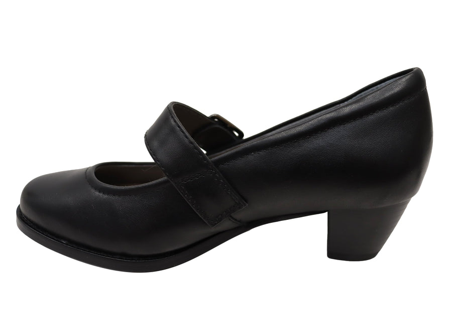 Scholl Orthaheel Hope Womens Comfortable Leather Heels