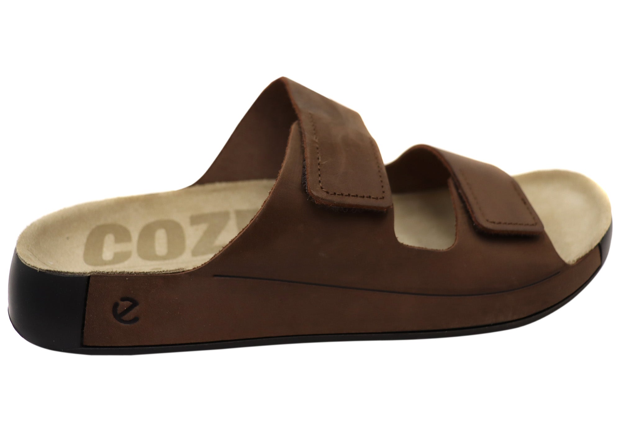ECCO Cozmo Mens Comfortable Leather Slides Sandals