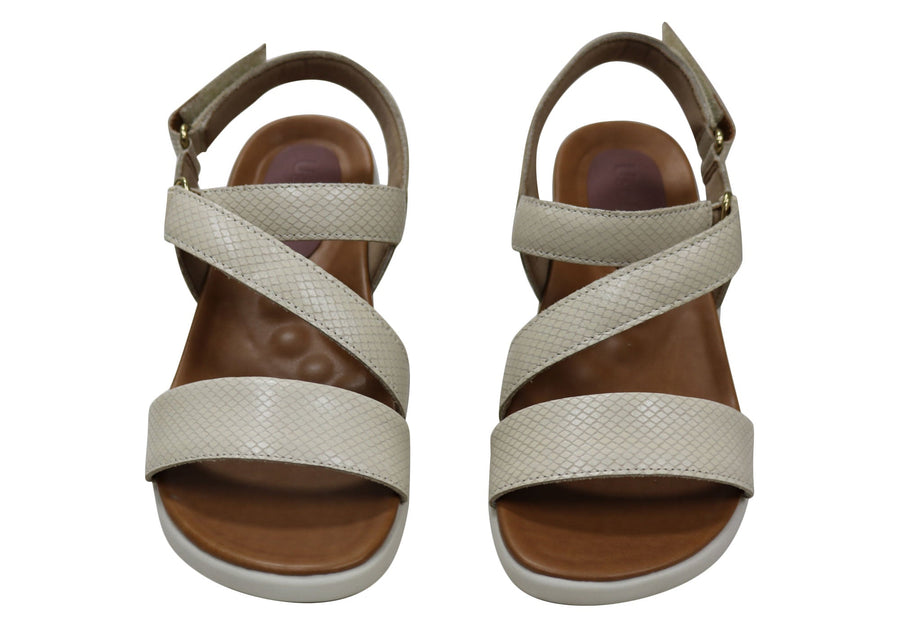 Usaflex Lenore Womens Comfortable Leather Sandals Made In Brazil