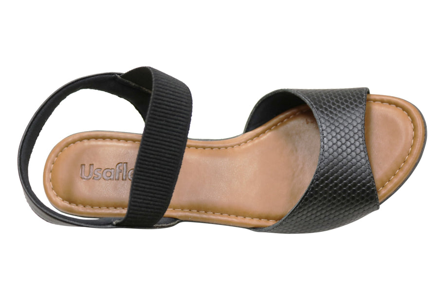 Usaflex Adira Womens Comfortable Leather Sandals Made In Brazil