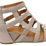 Sofft Rio II Womens Leather Wedge Sandals With Comfort Footbed