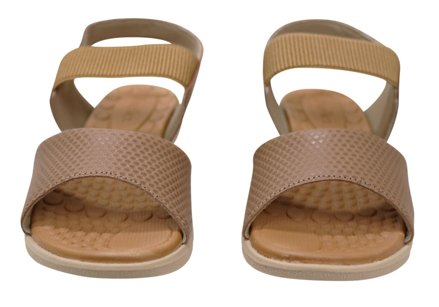 Usaflex Calandra Womens Comfortable Leather Sandals Made In Brazil