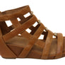 Sofft Rio II Womens Leather Wedge Sandals With Comfort Footbed